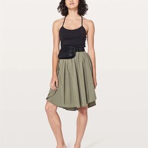 Lululemon Everyday skirt Olive Green Women's Skirt size 12 NWT new